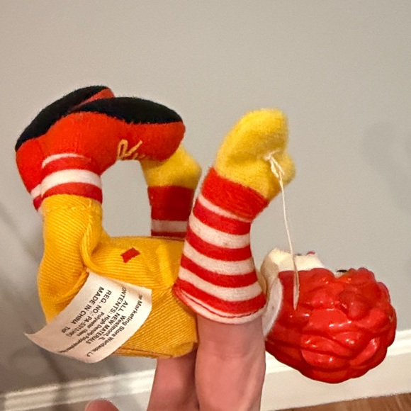 2002 Vintage McDonald's Ronald McDonald Plush Finger Puppet with hard Head - Picture 11 of 16